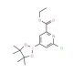 2-Chloro-6-(ethoxycarbonyl)pyridine-4-boronic acid, pinacol ester (CAS 741709-70-6) - chemical structure image