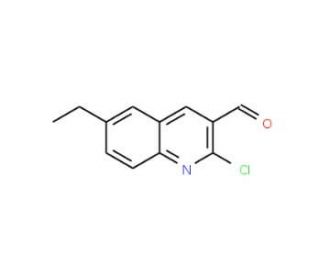2-Chloro-6-ethylquinoline-3-carboxaldehyde (CAS 436088-07-2) - chemical structure image