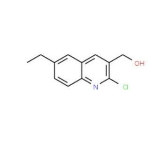 2-Chloro-6-ethylquinoline-3-methanol (CAS 333408-38-1) - chemical structure image