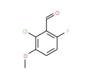 2-Chloro-6-fluoro-3-methoxybenzaldehyde - chemical structure image