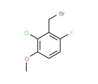 2-Chloro-6-fluoro-3-methoxybenzyl bromide (CAS 886499-54-3) - chemical structure image