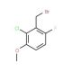 2-Chloro-6-fluoro-3-methoxybenzyl bromide (CAS 886499-54-3) - chemical structure image