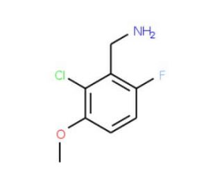 2-Chloro-6-fluoro-3-methoxybenzylamine - chemical structure image