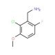 2-Chloro-6-fluoro-3-methoxybenzylamine - chemical structure image