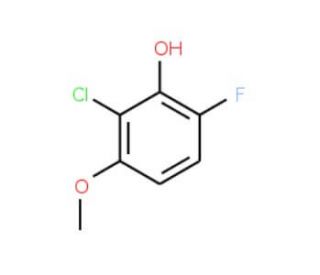 2-Chloro-6-fluoro-3-methoxyphenol (CAS 1017777-60-4) - chemical structure image
