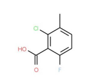 2-Chloro-6-fluoro-3-methylbenzoic acid (CAS 32890-89-4) - chemical structure image