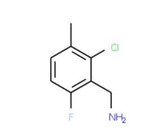 2-Chloro-6-fluoro-3-methylbenzylamine (CAS 261762-85-0) - chemical structure image