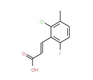 2-Chloro-6-fluoro-3-methylcinnamic acid - chemical structure image