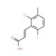 2-Chloro-6-fluoro-3-methylcinnamic acid - chemical structure image