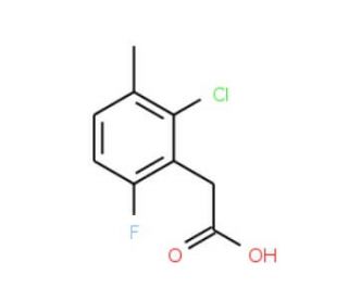 2-Chloro-6-fluoro-3-methylphenylacetic acid (CAS 261762-92-9) - chemical structure image