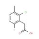 2-Chloro-6-fluoro-3-methylphenylacetic acid (CAS 261762-92-9) - chemical structure image