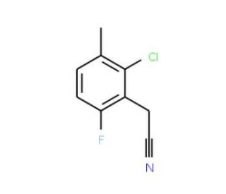 2-Chloro-6-fluoro-3-methylphenylacetonitrile - chemical structure image