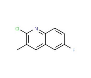 2-Chloro-6-fluoro-3-methylquinoline (CAS 131610-11-2) - chemical structure image