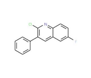 2-Chloro-6-fluoro-3-phenylquinoline (CAS 1031928-20-7) - chemical structure image