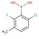 2-Chloro-6-fluoro-5-methylphenylboronic acid (CAS 352535-86-5) - chemical structure image