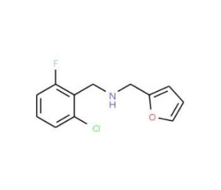 (2-Chloro-6-fluoro-benzyl)-furan-2-ylmethyl-amine - chemical structure image