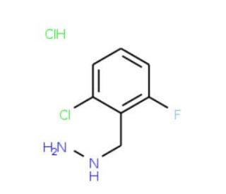 (2-Chloro-6-fluoro-benzyl)-hydrazine hydrochloride (CAS 883546-66-5) - chemical structure image