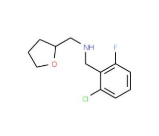 (2-Chloro-6-fluoro-benzyl)-(tetrahydro-furan-2-yl-methyl)-amine - chemical structure image