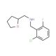 (2-Chloro-6-fluoro-benzyl)-(tetrahydro-furan-2-yl-methyl)-amine - chemical structure image