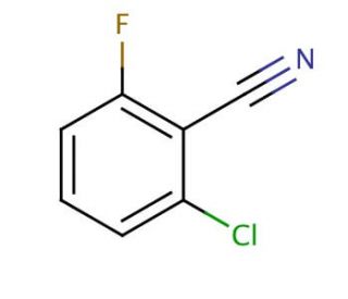 2-Chloro-6-fluorobenzonitrile (CAS 668-45-1) - chemical structure image