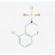 2-chloro-6-fluorobenzyl(methyl)sulfamoyl chloride - chemical structure image