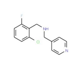 2-Chloro-6-fluorobenzyl)(pyridin-4-ylmethyl)amine - chemical structure image