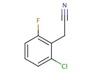 2-Chloro-6-fluorophenylacetonitrile (CAS 75279-55-9) - chemical structure image
