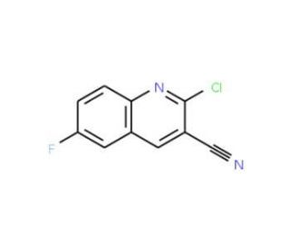 2-Chloro-6-fluoroquinoline-3-carbonitrile (CAS 948291-71-2) - chemical structure image