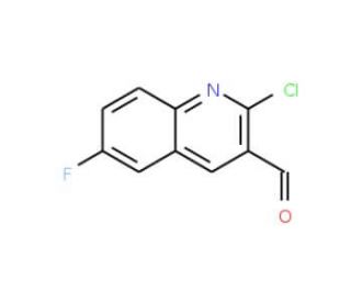 2-Chloro-6-fluoroquinoline-3-carboxaldehyde (CAS 749920-54-5) - chemical structure image