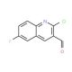 2-Chloro-6-fluoroquinoline-3-carboxaldehyde (CAS 749920-54-5) - chemical structure image