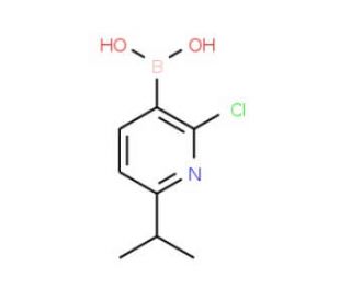 2-Chloro-6-isopropylpyridine-3-boronic acid (CAS 1003043-37-5) - chemical structure image