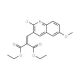 2-Chloro-6-methoxy-3-(2,2-diethoxycarbonyl)vinylquinoline (CAS 1031928-67-2) - chemical structure image