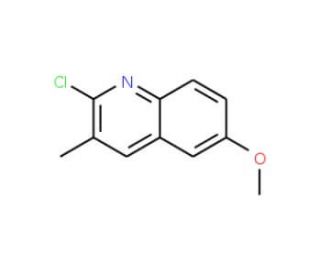 2-Chloro-6-methoxy-3-methylquinoline (CAS 123990-76-1) - chemical structure image