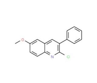 2-Chloro-6-methoxy-3-phenylquinoline (CAS 85274-57-3) - chemical structure image