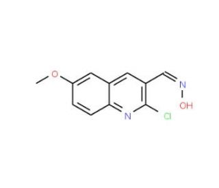 2-Chloro-6-methoxy-3-quinolinecarbaldehyde oxime (CAS 93299-50-4) - chemical structure image