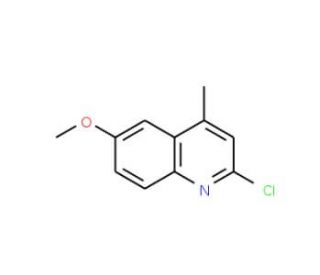 2-Chloro-6-methoxy-4-methyl-quinoline (CAS 6340-55-2) - chemical structure image