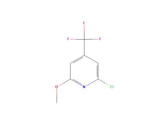 2-Chloro-6-methoxy-4-(trifluoromethyl)pyridine (CAS 1160994-99-9) - chemical structure image