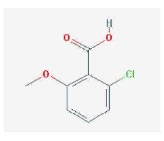 2-chloro-6-methoxybenzoic acid (CAS 3260-89-7) - chemical structure image