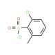 2-Chloro-6-methylbenzenesulfonyl chloride (CAS 25300-37-2) - chemical structure image
