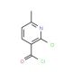 2-Chloro-6-methylnicotinoyl chloride (CAS 39853-81-1) - chemical structure image