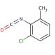 2-Chloro-6-methylphenyl isocyanate (CAS 40398-01-4) - chemical structure image