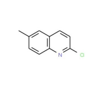 2-Chloro-6-methylquinoline (CAS 4295-11-8) - chemical structure image