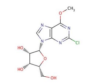 2-Chloro-6-O-methyl-inosine (CAS 15465-92-6) - chemical structure image