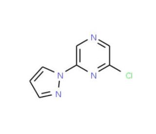 2-Chloro-6-(pyrazol-1-yl)pyrazine (CAS 642459-09-4) - chemical structure image