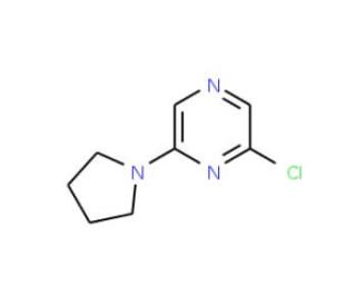 2-Chloro-6-(pyrrolidin-1-yl)pyrazine (CAS 1000339-30-9) - chemical structure image