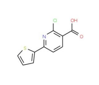 2-Chloro-6-thien-2-ylnicotinic acid - chemical structure image
