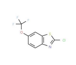 2-Chloro-6-(trifluoromethoxy)benzothiazole (CAS 133840-96-7) - chemical structure image
