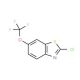 2-Chloro-6-(trifluoromethoxy)benzothiazole (CAS 133840-96-7) - chemical structure image