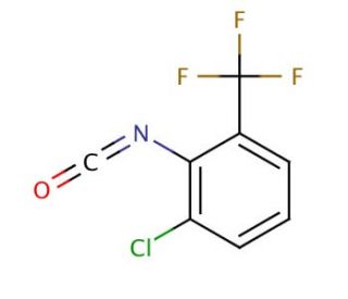 2-Chloro-6-(trifluoromethyl)phenyl isocyanate (CAS 16583-76-9) - chemical structure image