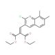 2-Chloro-7,8-dimethyl-3-(2,2-diethoxycarbonyl)vinylquinoline (CAS 1031928-97-8) - chemical structure image